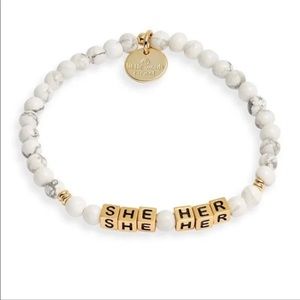 2-Little Words Project bracelets NWT She/Her
Pronoun